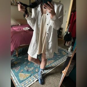 Long White Rain Jacket